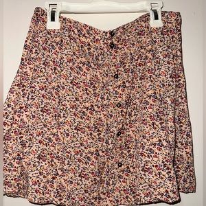 Floral mini skirt